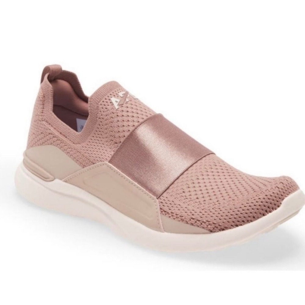 APL TechLoom Bliss Womens 10 Rose Dust Pink Slip‎ On Running Shoes Sneakers